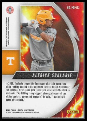 2020 Panini Prizm Draft Picks #PDP173 Alerick Soularie