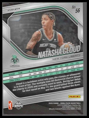 2025 Panini Prizm WNBA Silver Prizms #56 Natasha Cloud