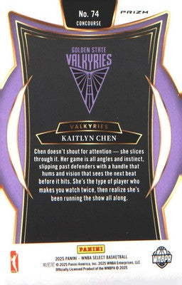 2025 Panini WNBA Select Pink Ice Prizm #74 Kaitlyn Chen - Veteran Sports Cards FL