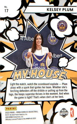 2025 Donruss WNBA My House Press Proof #17 Kelsey Plum