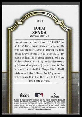 2023 Bowman Platinum Renowned Rookies Purple #RR-18 Kodai Senga