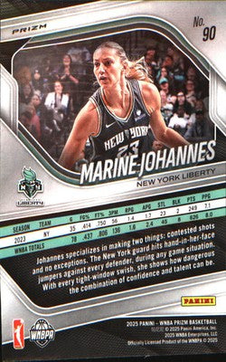 2025 Panini Prizm WNBA Green Prizms #90 Marine Johannes