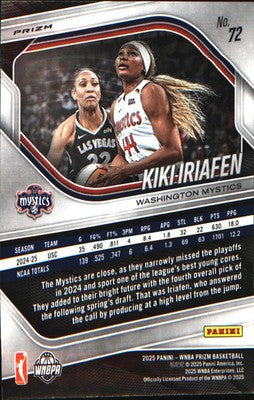 2025 Panini Prizm WNBA Ice Prizm #72 Kiki Iriafen