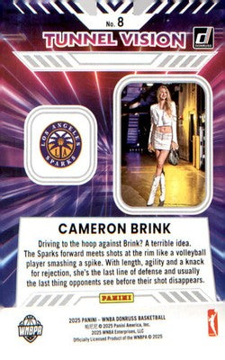 2025 Donruss WNBA Tunnel Vision #8 Cameron Brink
