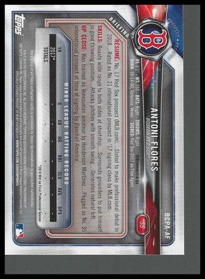 2018 Bowman Chrome Prospects Autographs #BCPA-AF Antoni Flores