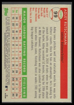 2025 Topps Chrome Platinum Blue Mini-Diamond Refractors #99 Adley Rutschman