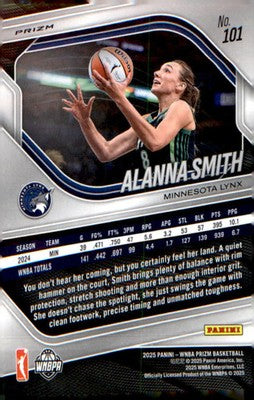 2025 Panini Prizm WNBA White Seismic Prizms #101 Alanna Smith