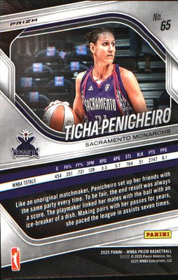 2025 Panini Prizm WNBA Ice Prizm #65 Ticha Penicheiro