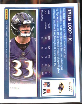 2025 Donruss Optic Blue Hyper #227 Tyler Loop Rookie RC