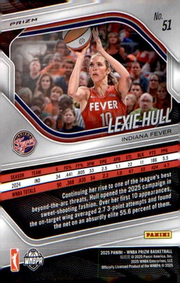 2025 Panini Prizm WNBA White Seismic Prizms #51 Lexie Hull