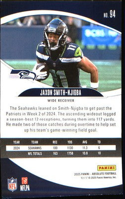 2025 Panini Absolute Retail #94 Jaxon Smith-Njigba