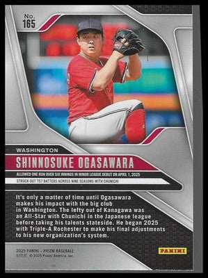 2025 Panini Prizm #165 Shinnosuke Ogasawara