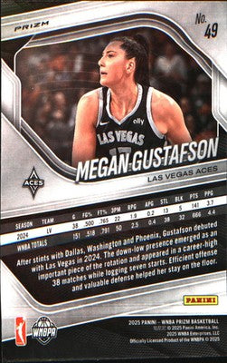 2025 Panini Prizm WNBA Blue Velocity Prizms #49 Megan Gustafson