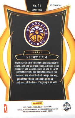 2025 Panini Select WNBA Pink Ice Prizms #31 Kelsey Plum