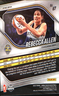 2025 Panini Prizm WNBA Green Prizms #67 Rebecca Allen