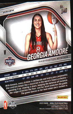 2025 Panini Prizm WNBA Blue Velocity Prizms #140 Georgia Amoore