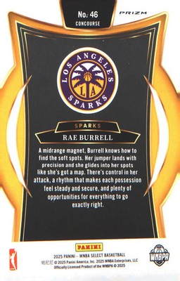 2025 Panini WNBA Select Pink Ice Prizm # Rae Burrell