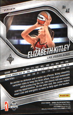 2025 Panini Prizm WNBA Ice Prizm #41 Elizabeth Kitley
