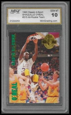 1993 Classic Four Sport Gold #315 Shaquille O'Neal MINT GME/MT 10