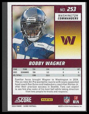 2024 Score #066/630 Lava #253 Bobby Wagner