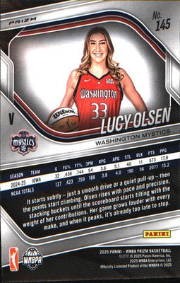 2025 Panini Prizm WNBA Ice Prizm #145 Lucy Olsen