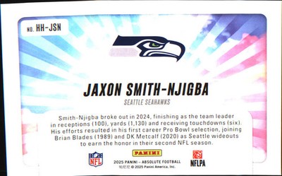 2025 Panini Absolute Hog Heaven #HH-JSN Jaxon Smith-Njigba