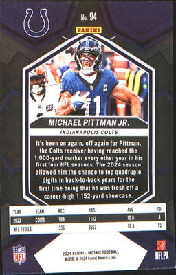 2024 Panini Mosaic #94 Michael Pittman Jr.