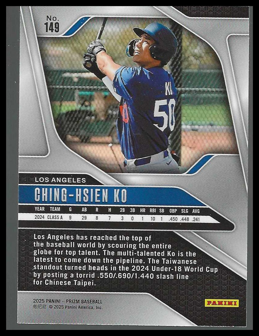 2025 Panini Prizm #149 Ching-Hsien Ko - Veteran Sports Cards FL