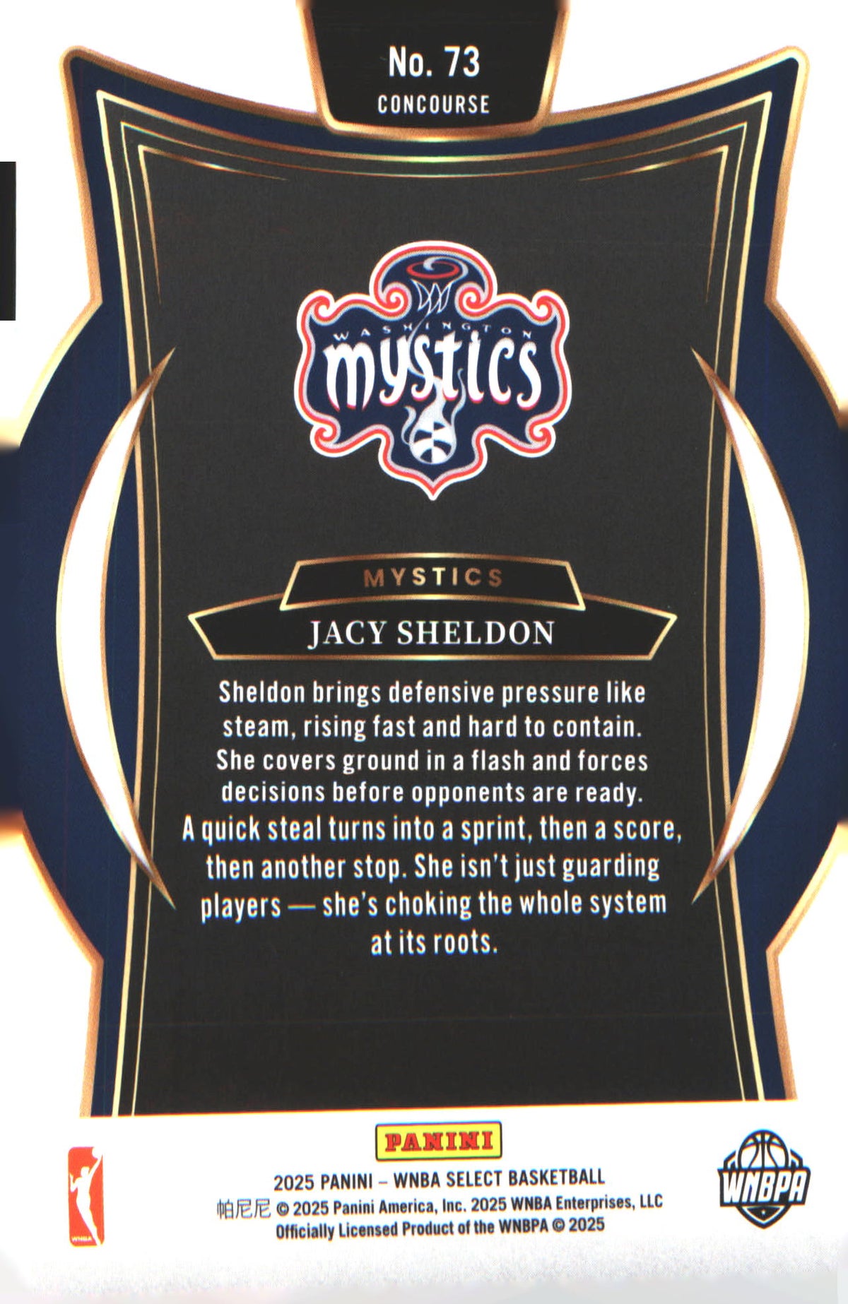 2025 Panini Select WNBA #73 Jacy Sheldon - Veteran Sports Cards FL