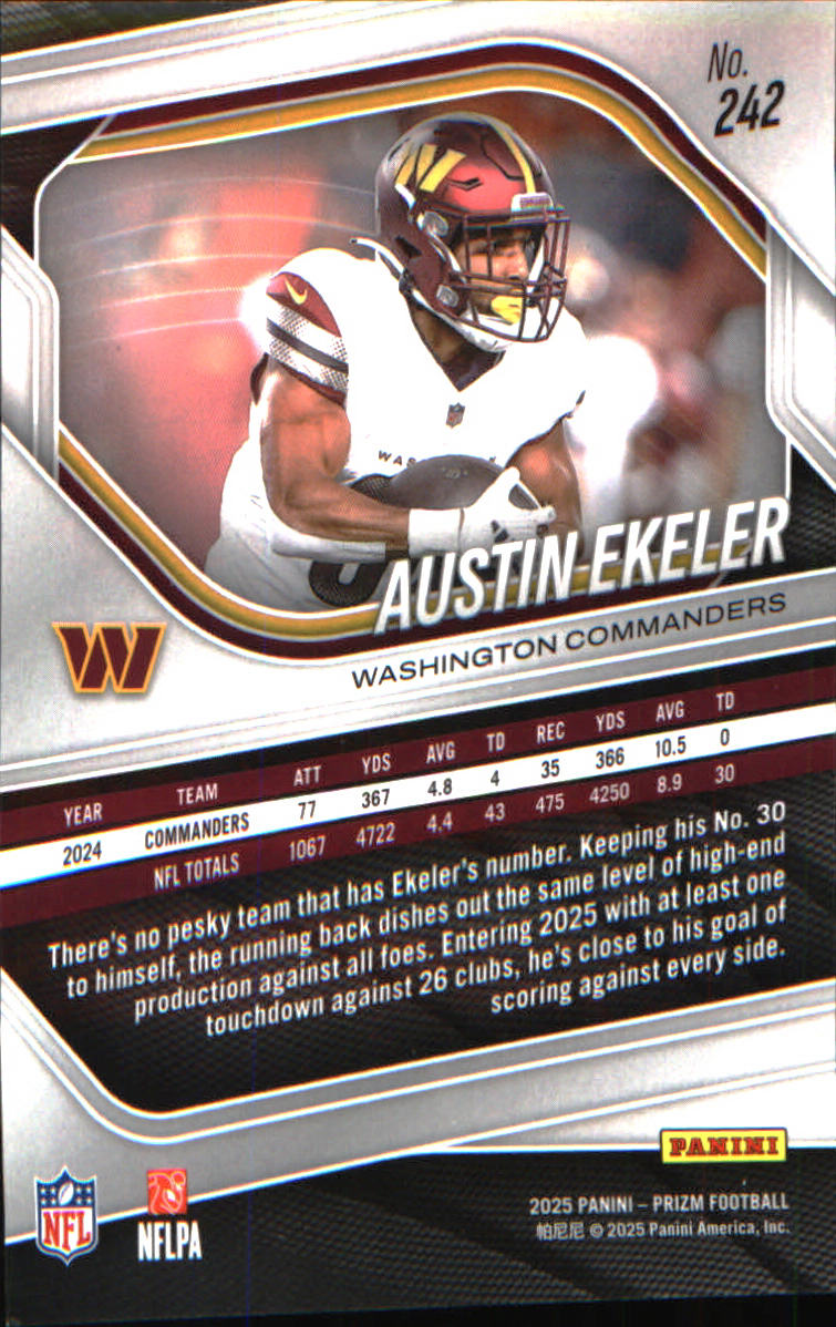 2025 Panini Prizm #242 Austin Ekeler - Veteran Sports Cards FL