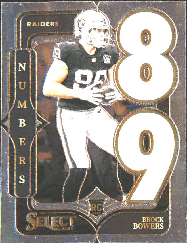 2024 Panini Select Select Numbers #12 Brock Bowers