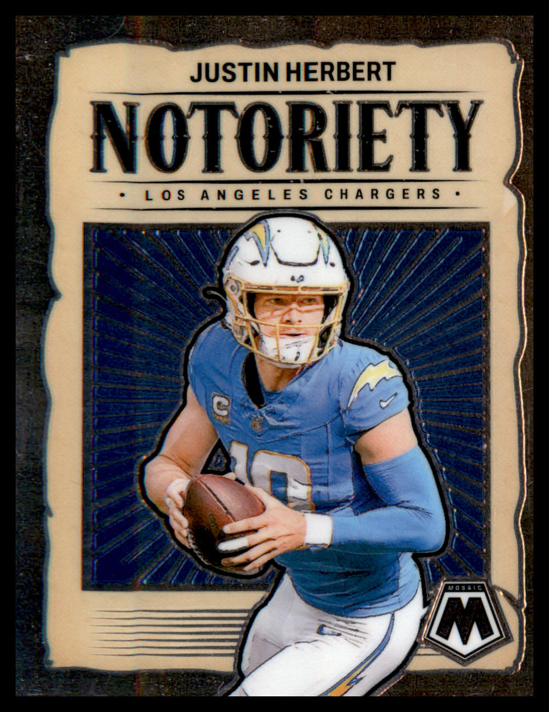 2024 Panini Mosaic Notoriety #14 Justin Herbert