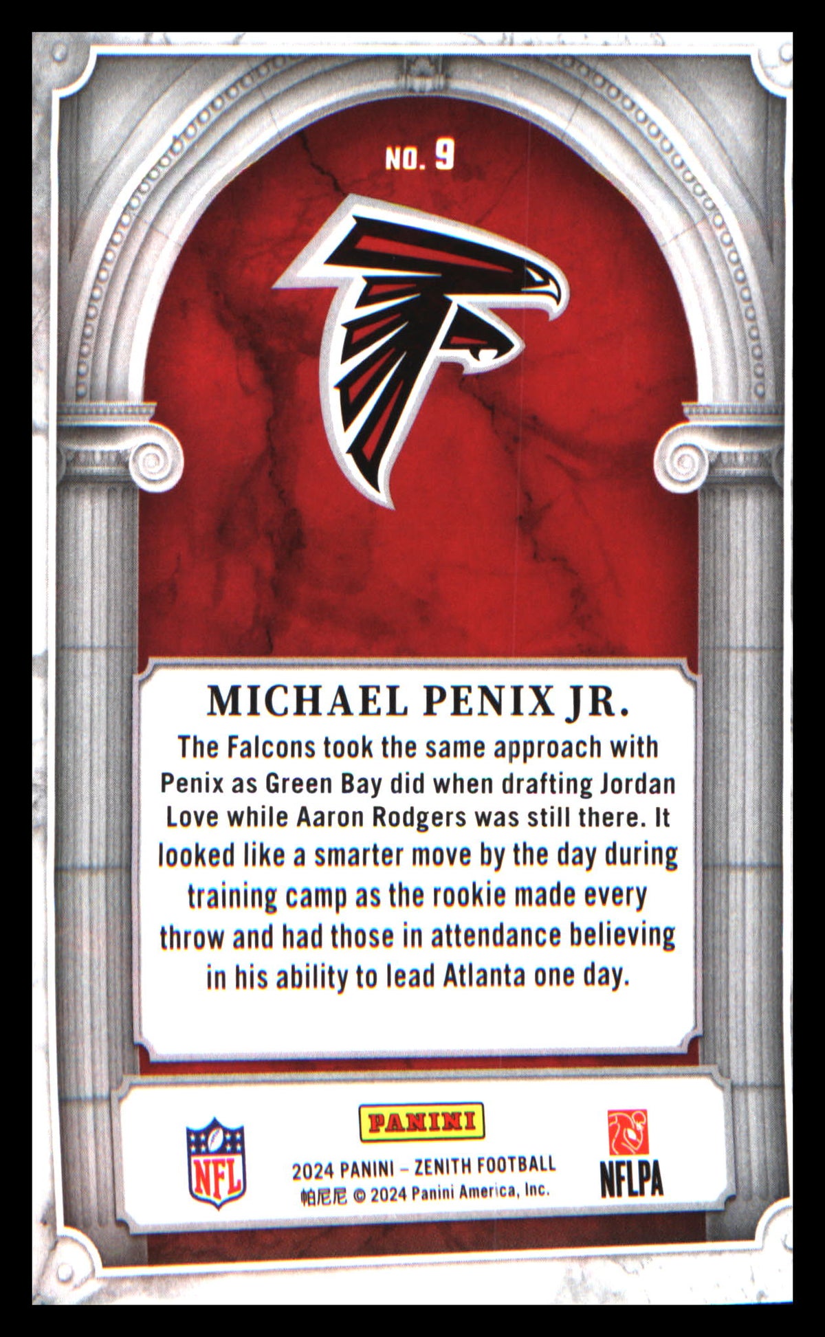 2024 Panini Zenith Z Marquee #9 Michael Penix Jr. - Veteran Sports Cards FL