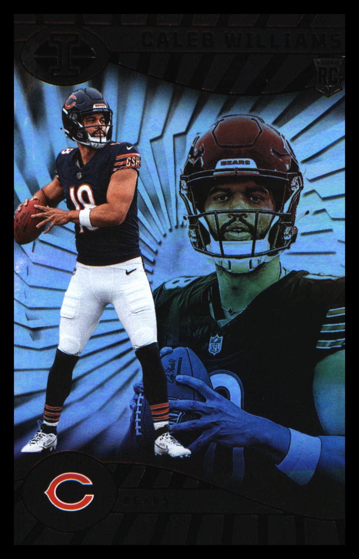 Football 2024 Panini Illusions #13 Caleb Williams Rookie Rookie