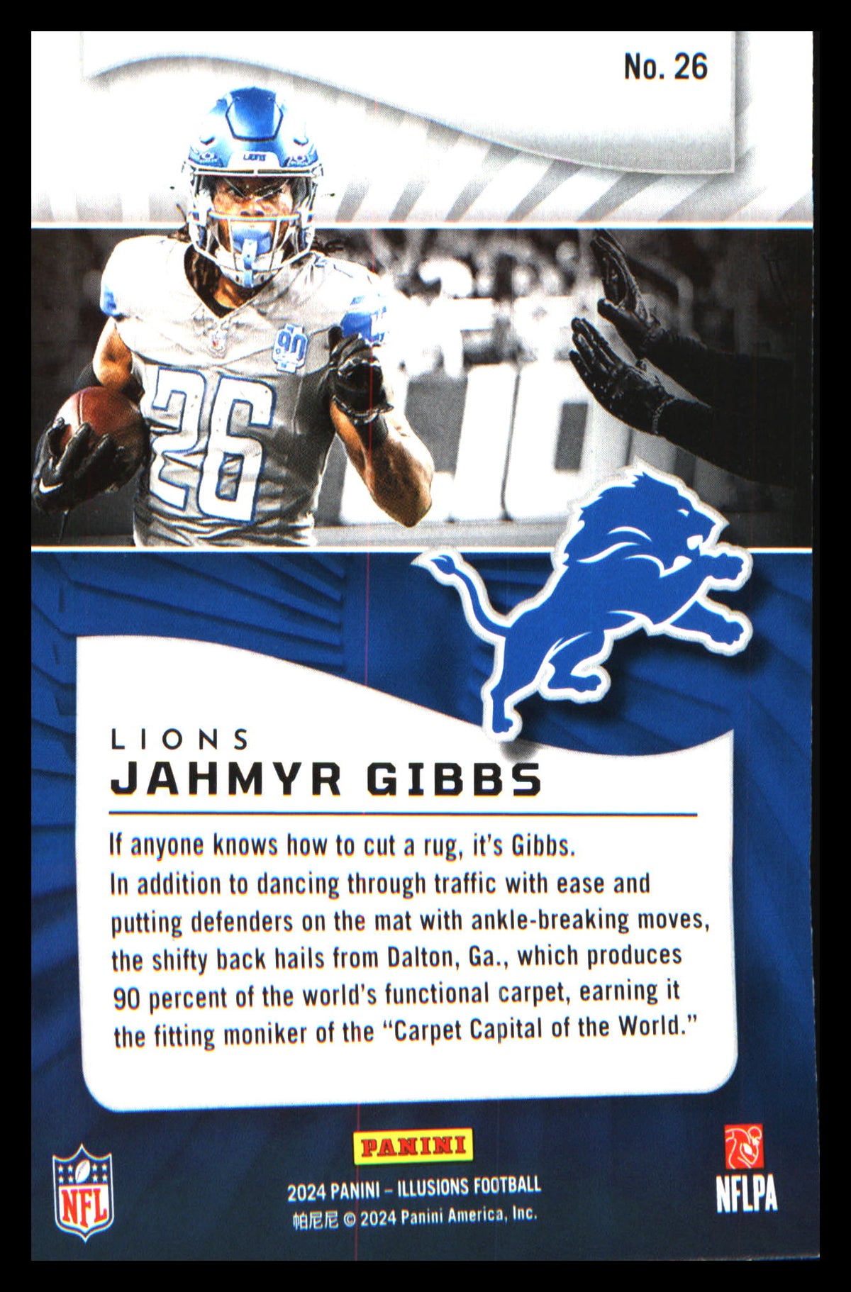 Football 2024 Panini Illusions Retail #26 Jahmyr Gibbs