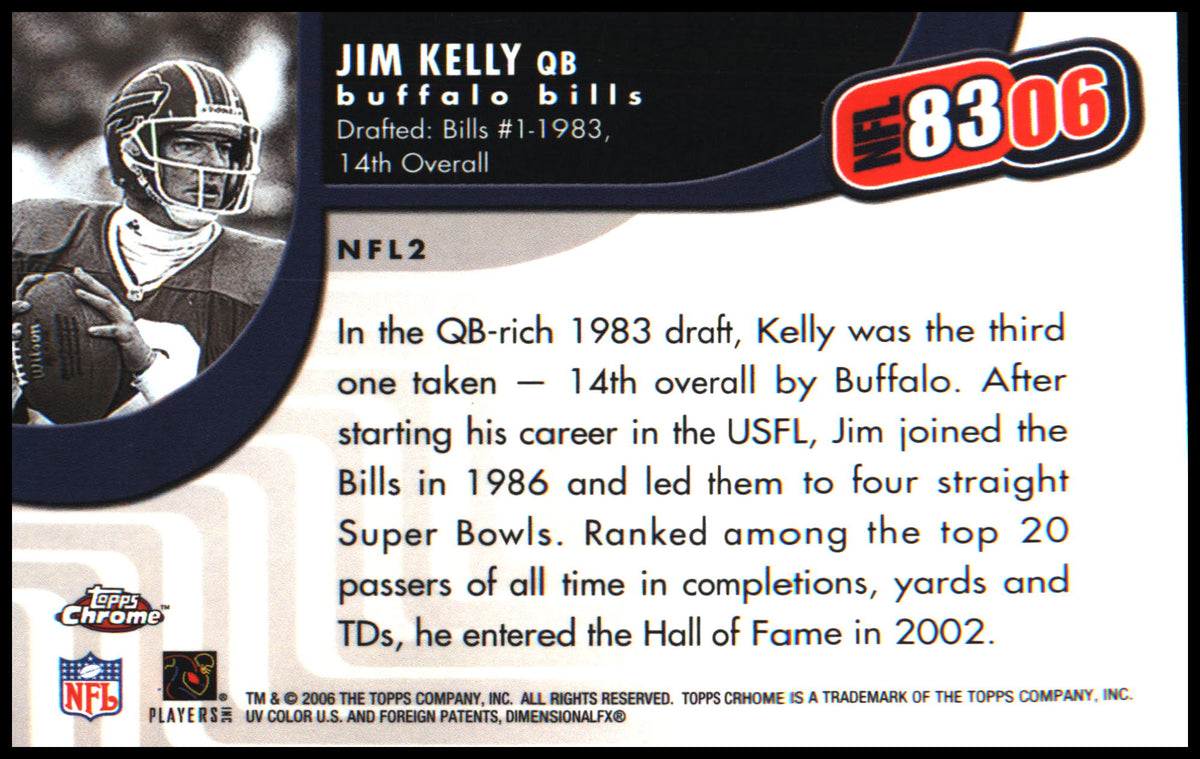 Football 2006 Topps Chrome NFL 83/06 #NFL2 Jim Kelly