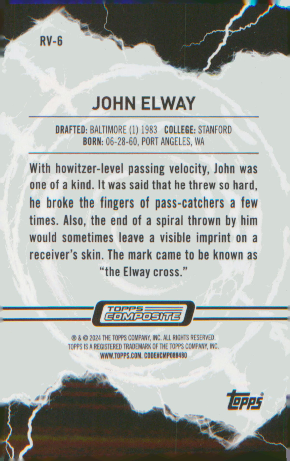 Football 2023 Topps Composite Resurgence Voltaic #RV-6 John Elway