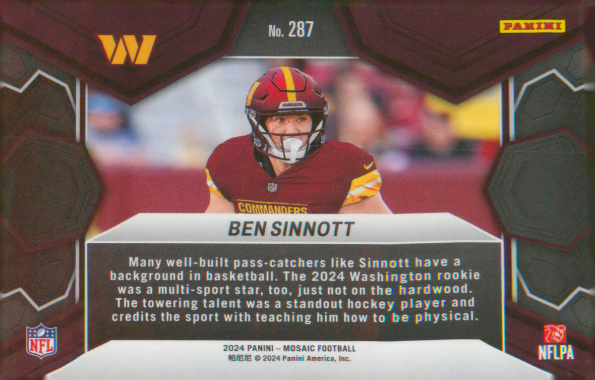 Football 2024 Panini Mosaic Silver #287 Ben Sinnott
