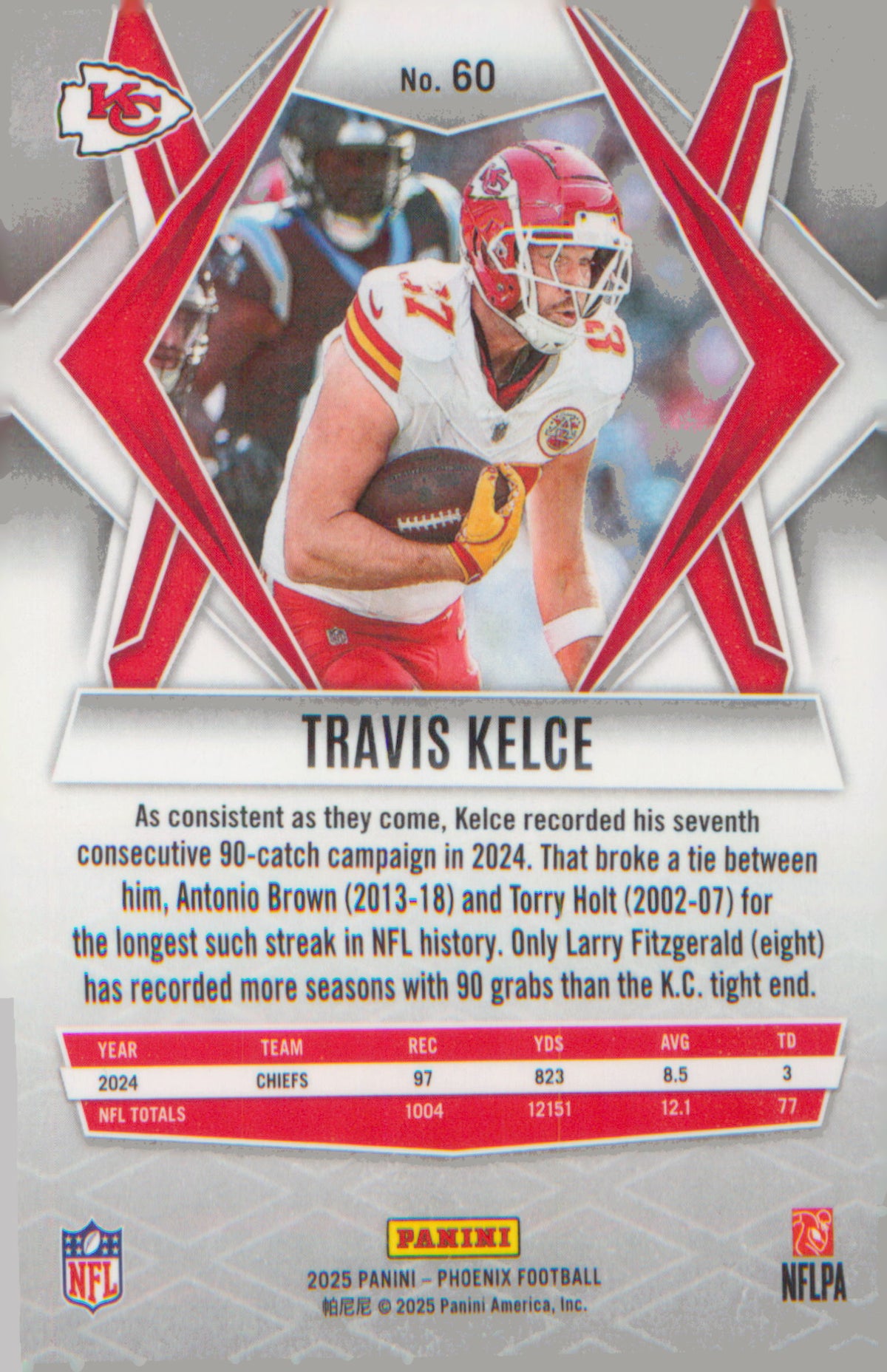 Football 2025 Panini Phoenix #60 Travis Kelce