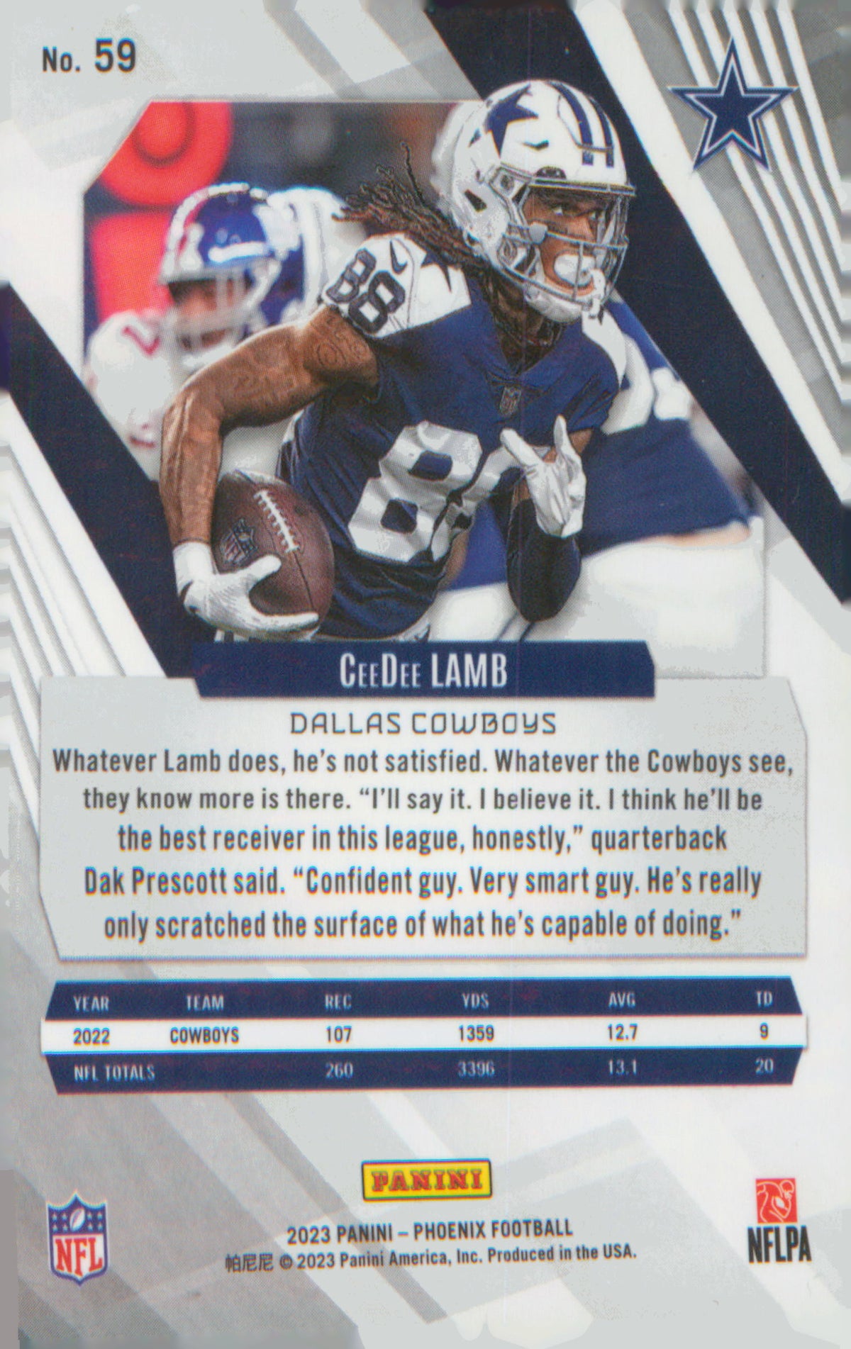 Football 2023 Panini Phoenix #59 CeeDee Lamb