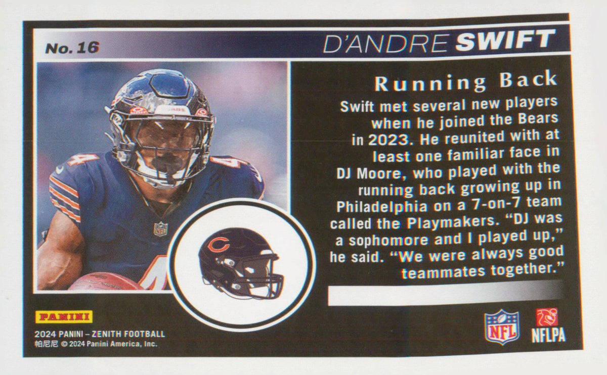 Football 2024 Panini Zenith Retail #16 D'Andre Swift