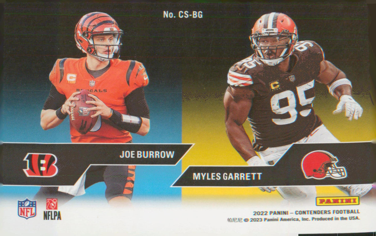 Football 2022 Panini Contenders Series #CS-BG Joe Burrow / Myles Garrett