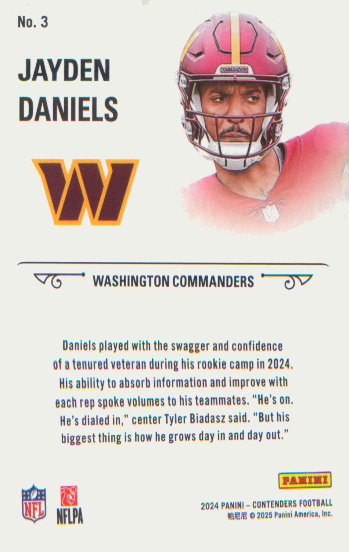 Football 2024 Panini Contenders Rookie Stallions Red #3 Jayden Daniels