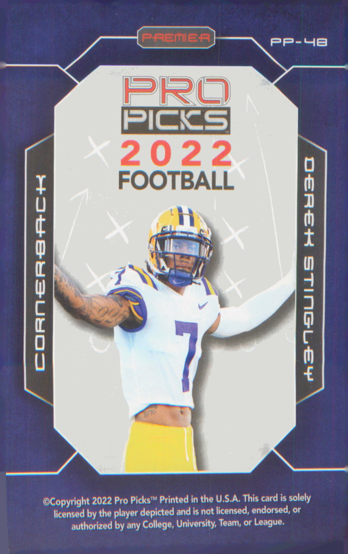 Football 2022 Pro Picks Premier #PP-48 Derek Stingley