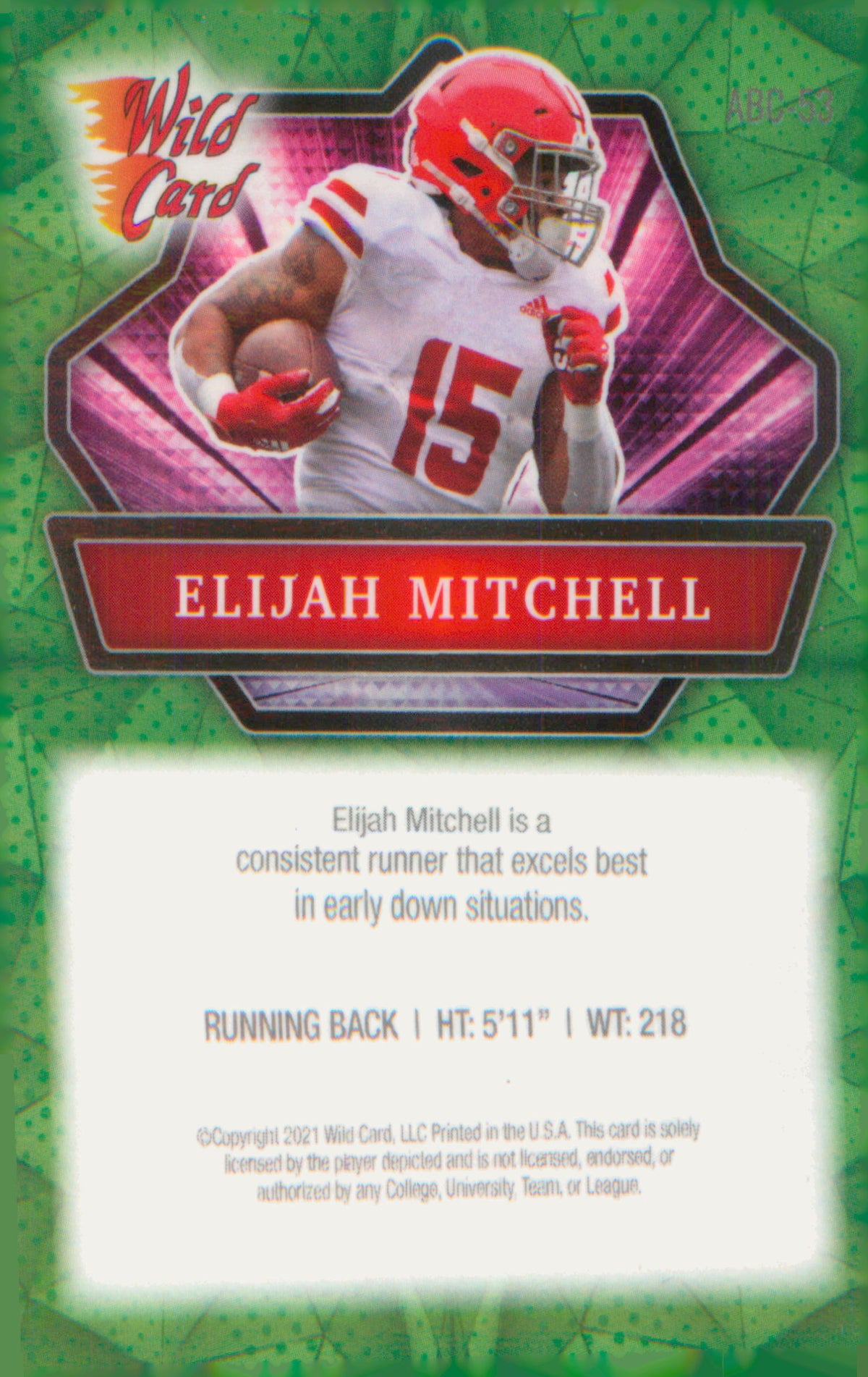 2021 Wild Card Alumination Green #ABC-13 Terrace Marshall Jr.