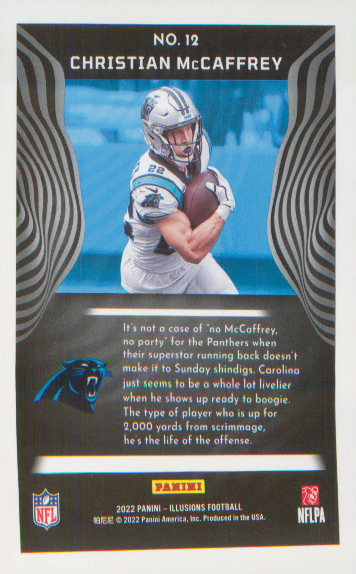 2022 Panini Illusions Retail #12 Christian McCaffrey
