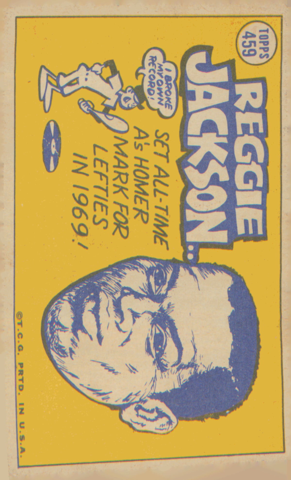 1970 Topps #459 Reggie Jackson