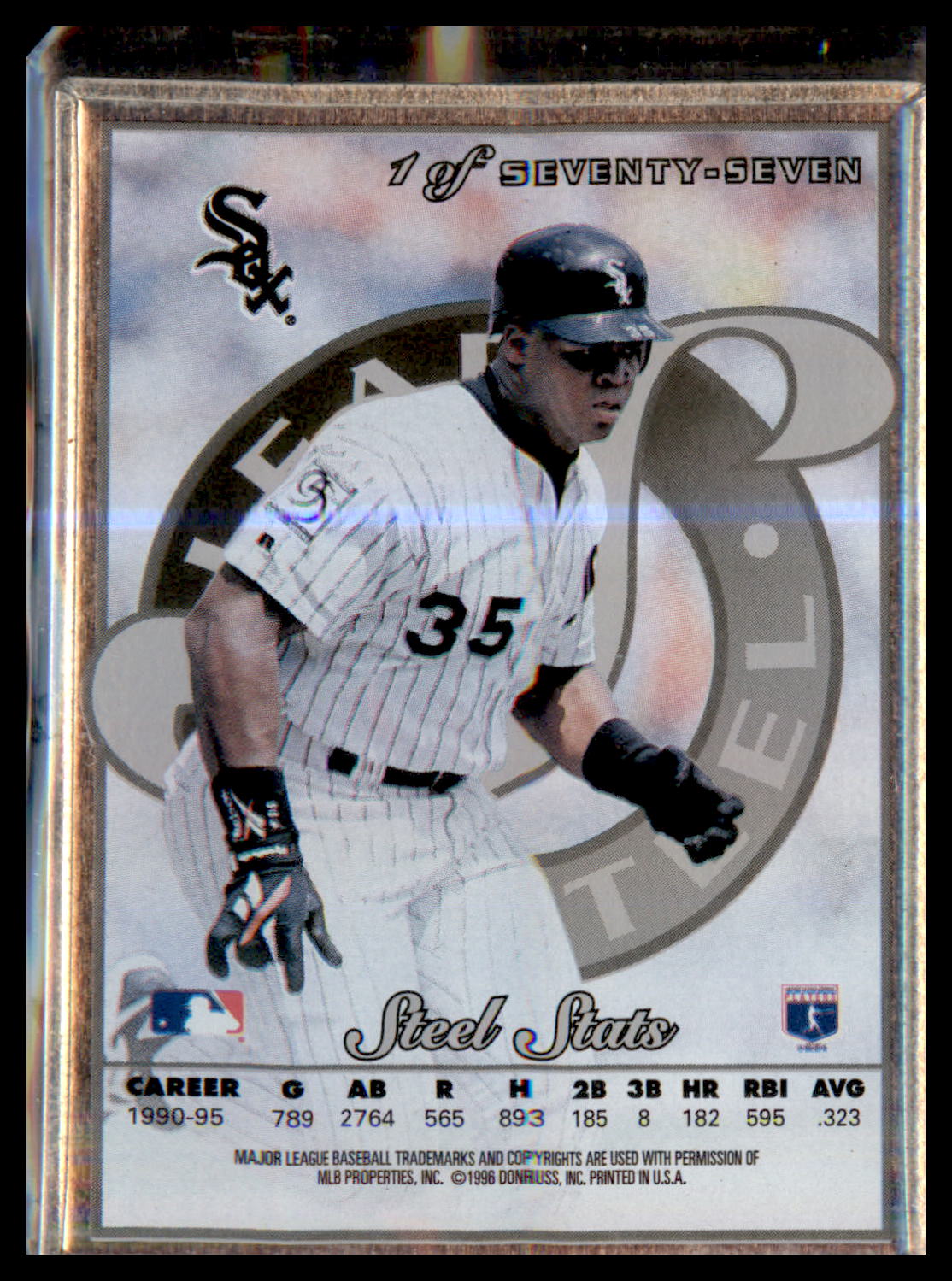 1996 Leaf Preferred Steel #1 Frank Thomas #1/77