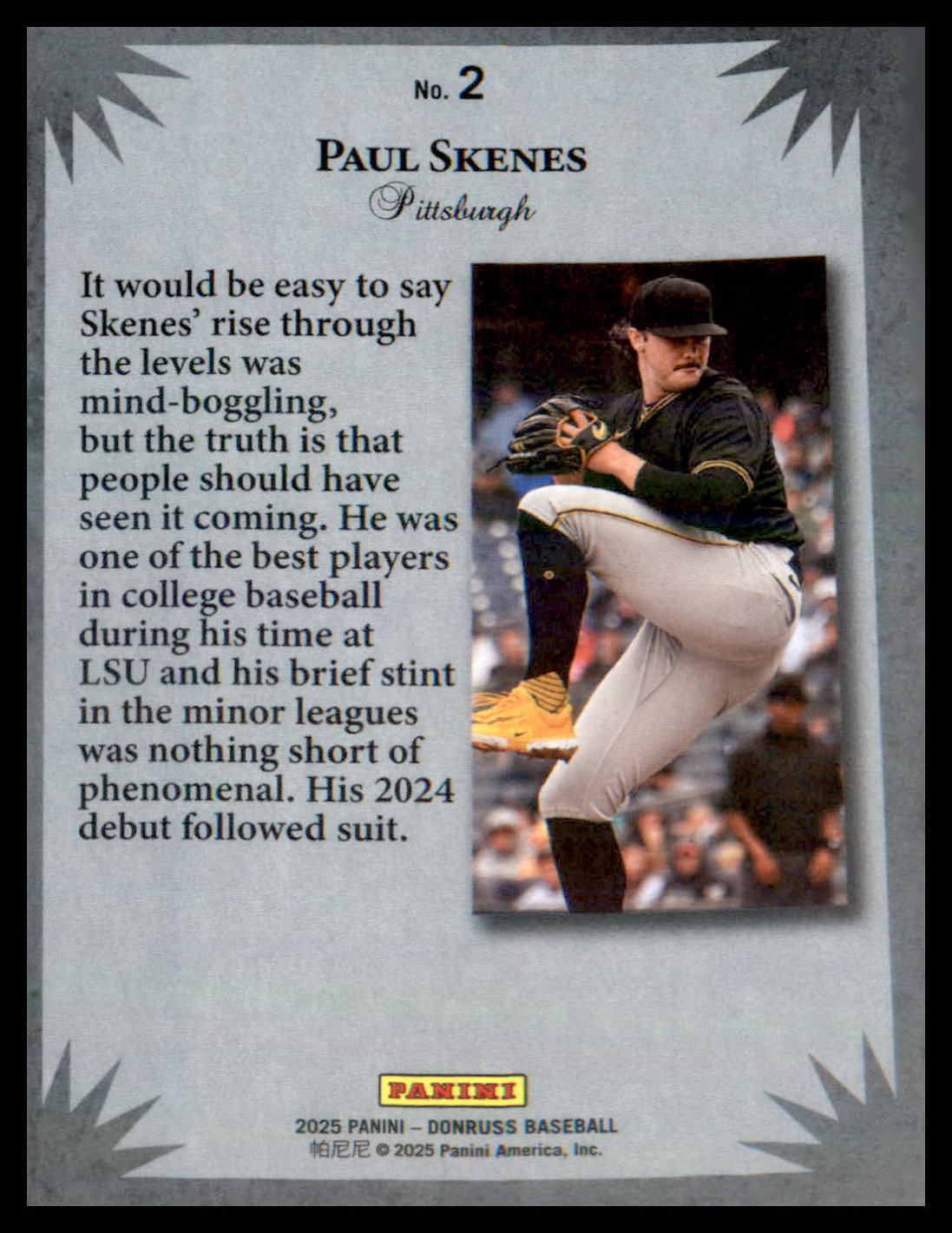 2025 Donruss Elite Series #2 Paul Skenes
