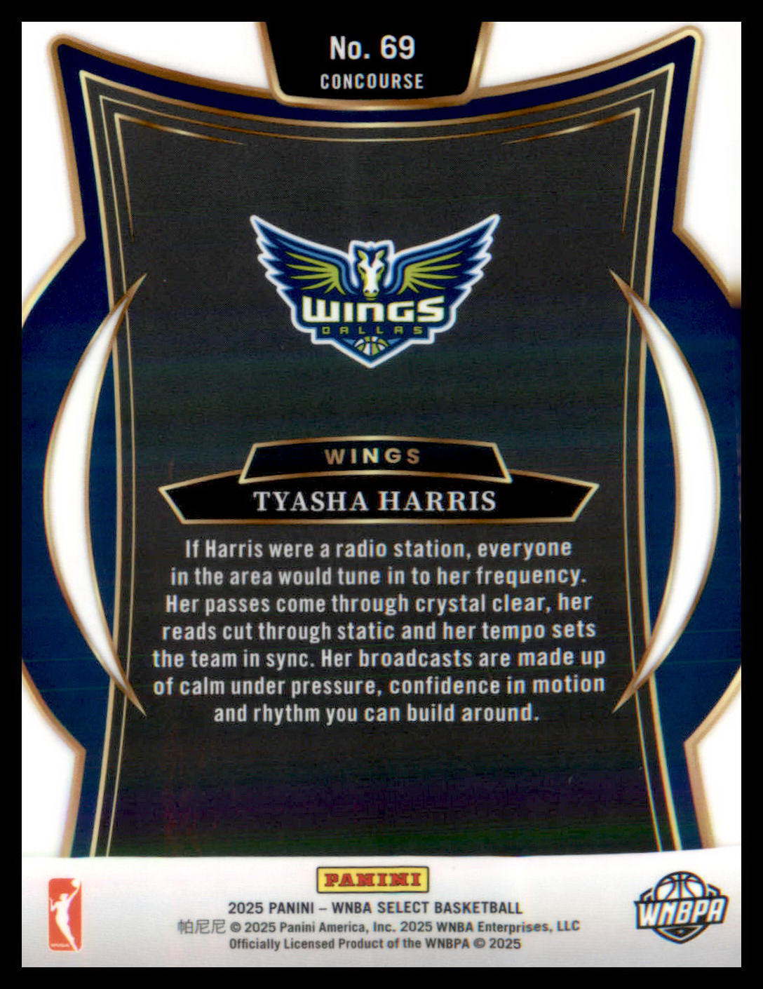 2025 Panini Select WNBA #69 Tyasha Harris